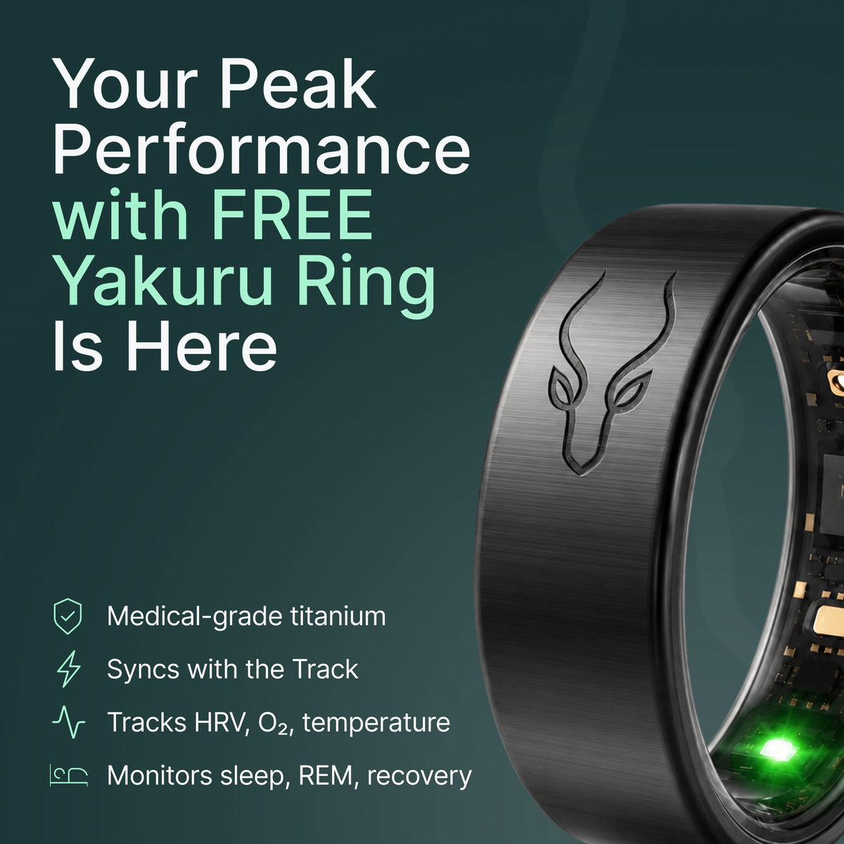 Your peak performance with a free Yakuru Ring