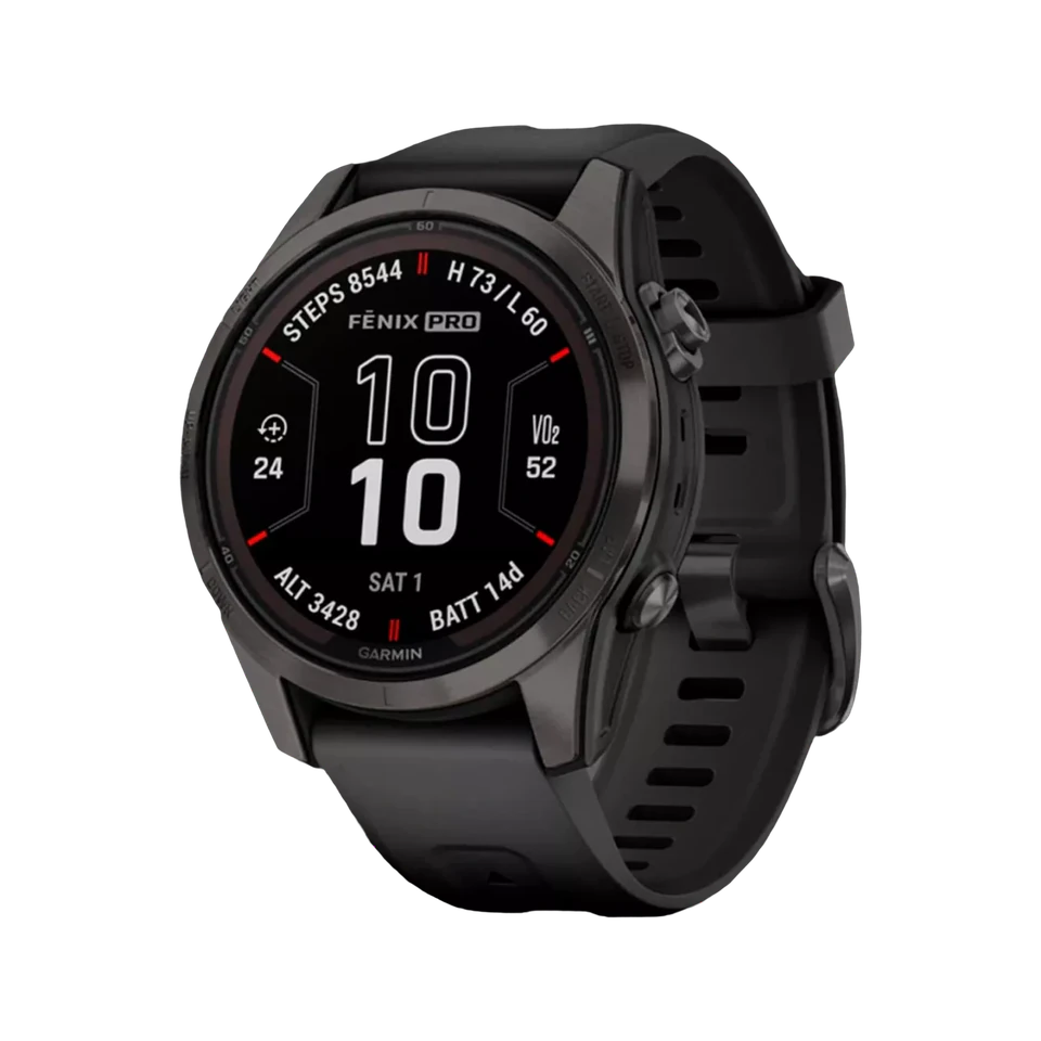 Garmin smartwatch with black strap