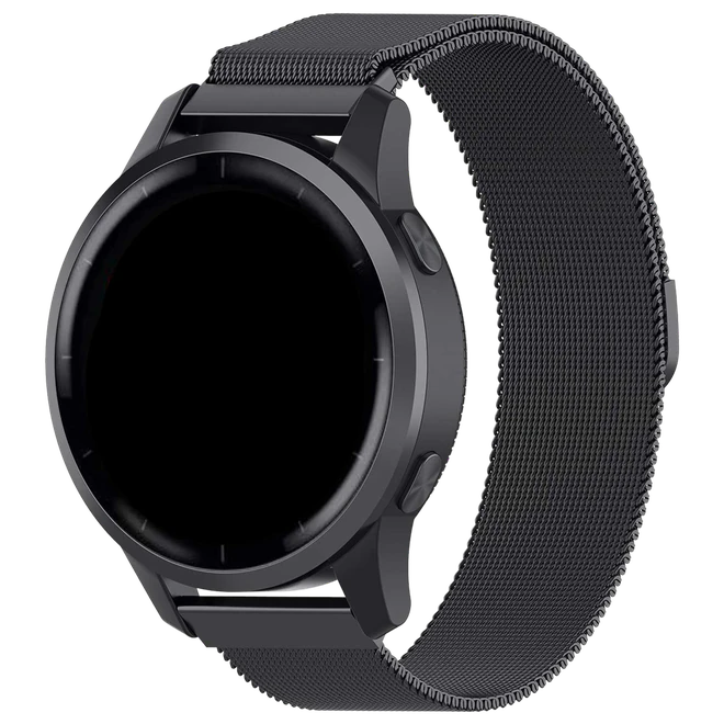 Samsung Galaxy Watch with black mesh band